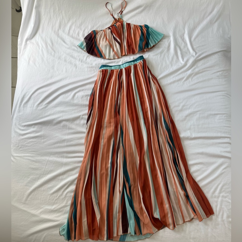 Luxxel Multicolor Striped Two-Piece Set